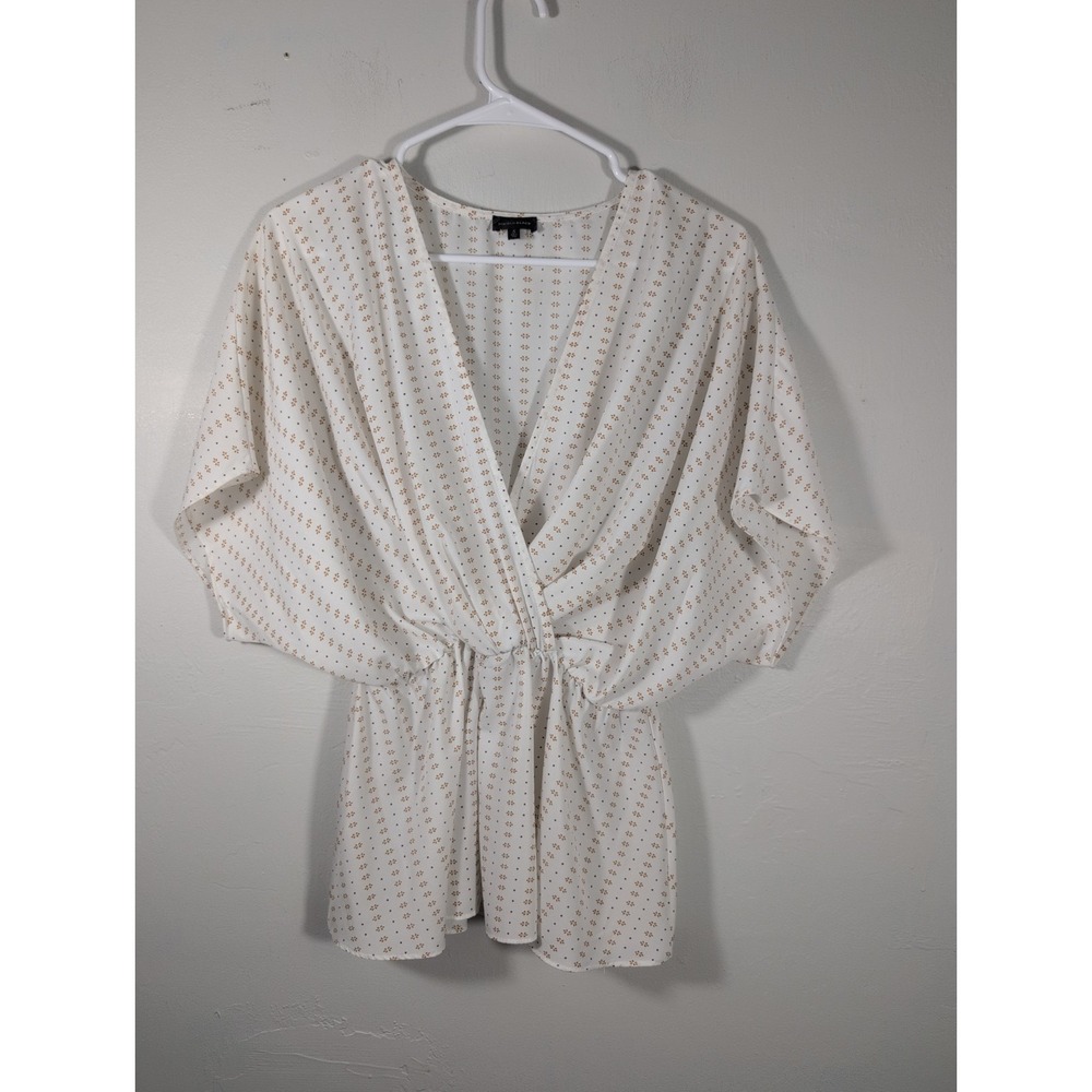 Buckle Black MEEK 8488 Cream Shaping & Smoothing Peplum Blouse Small